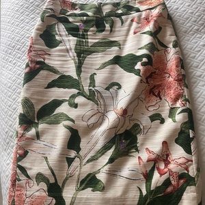 Ann Tailor Floral knee length skirt